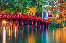 Bridge of the rising sun on Hoan Kiem Lake in Hanoi Bridge of the rising sun on Hoan Kiem Lake in Hanoi